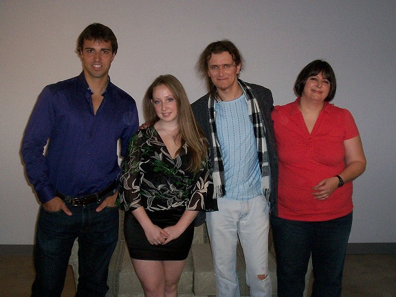 Actors Nicolas Dubus, Kristin Delcellier, Hace Mess and Martine Berthiaume...