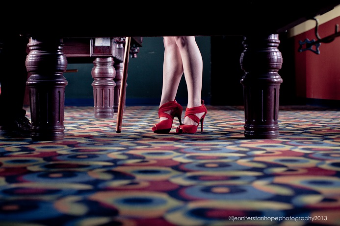 Maygan Sensenberger's feet during the filming of The Candy Doll...